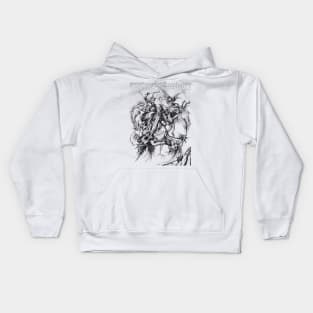 Vivid Retro - St. Anthony Transparent Kids Hoodie